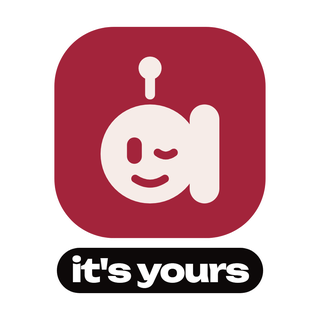 Sticker: it's yours